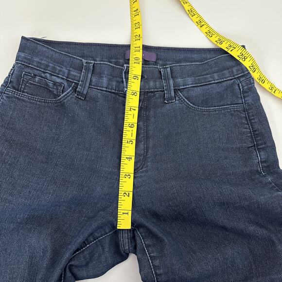 NYDJ Not Your Daughters Jeans Womens 6 Dark Wash Embellished Rhinestone Straight - Picture 14 of 16